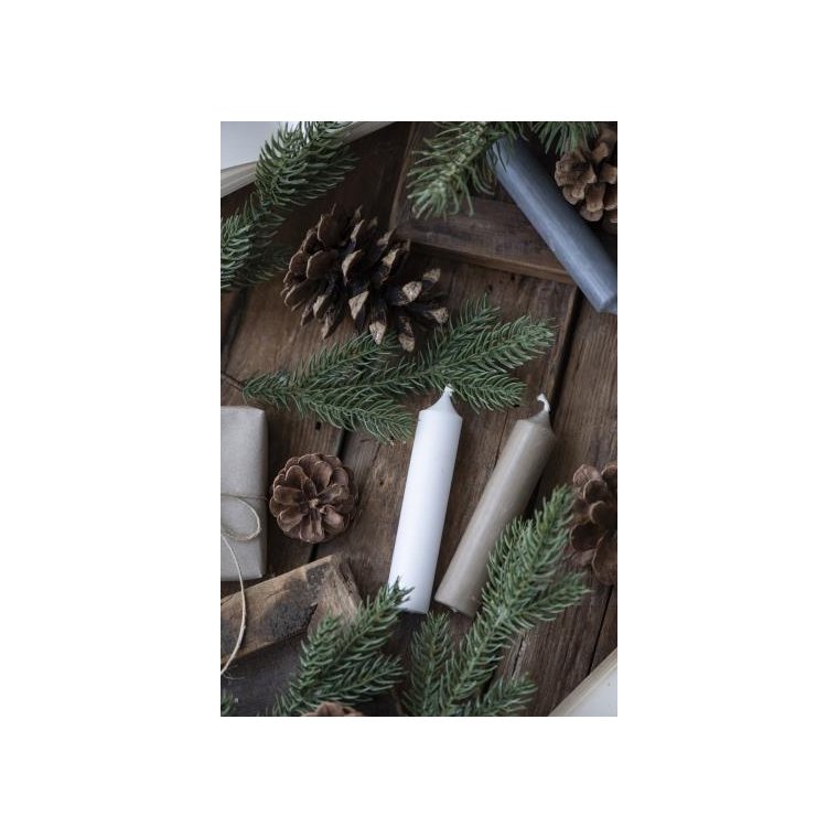 Ib Laursen - Bedelys hvid rustik - 7 stk.