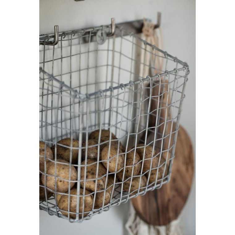 IB LAURSEN - Knagerkke m/5 knager rustfri stl-look