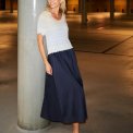 Neo Noir - YARA POPLIN SKIRT - Navy