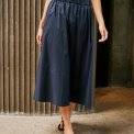 Neo Noir - YARA POPLIN SKIRT - Navy