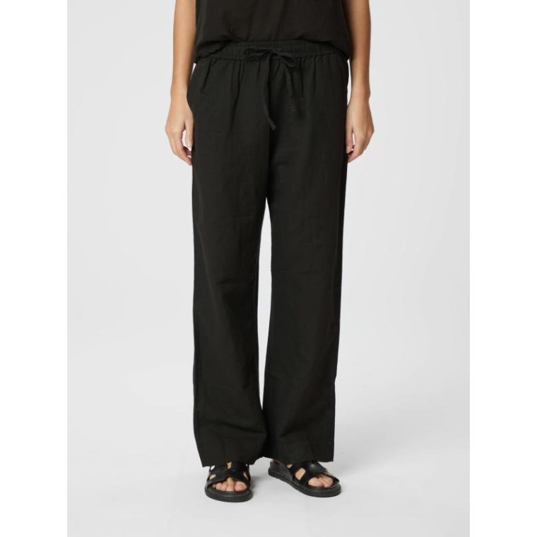 Neo Noir - SONAR LINEN PANTS - Black