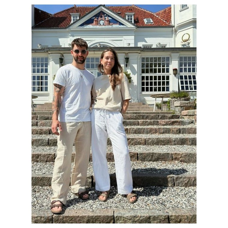 Neo Noir - SONAR LINEN PANTS - White