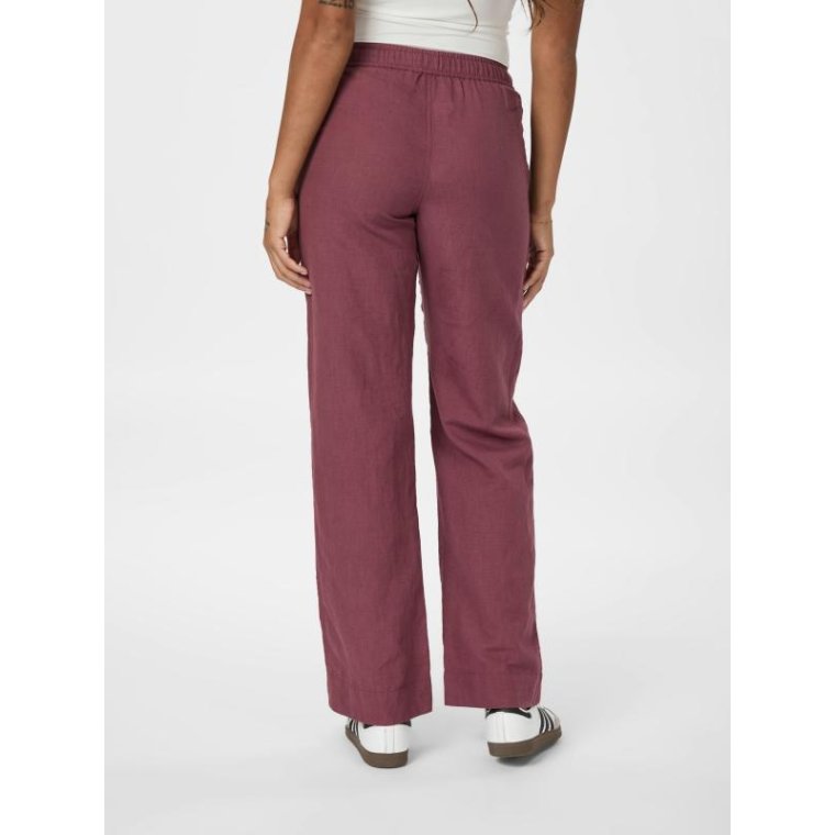 Neo Noir - SONAR LINEN PANTS - Dark Rose