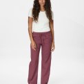 Neo Noir - SONAR LINEN PANTS - Dark Rose