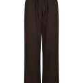 Neo Noir - SONAR LINEN PANTS - Dark brown