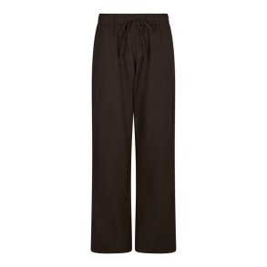 Neo Noir - SONAR LINEN PANTS - Dark brown