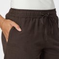 Neo Noir - SONAR LINEN PANTS - Dark brown