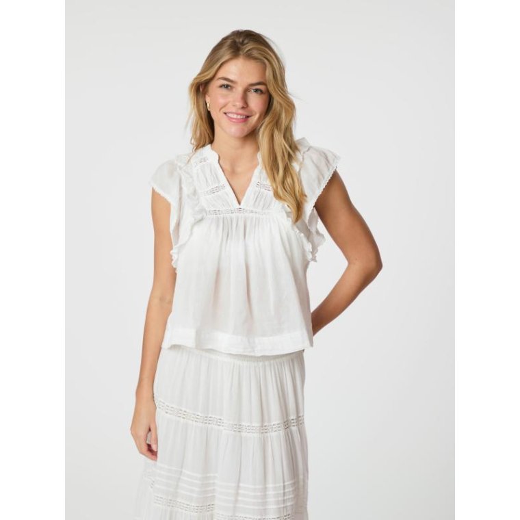 Neo Noir - JAYLA S VOILE TOP - White 40