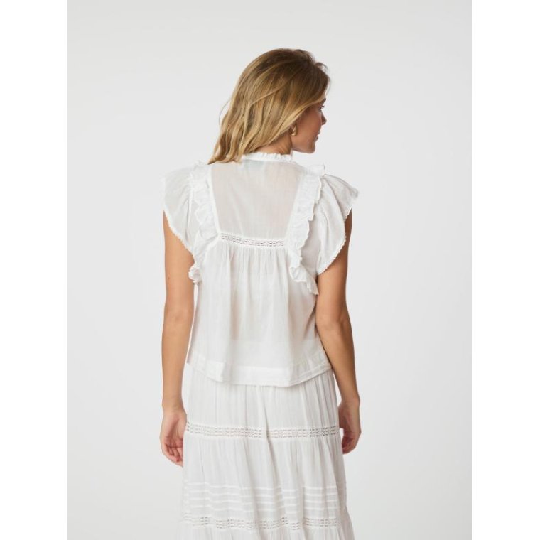 Neo Noir - JAYLA S VOILE TOP - White 40