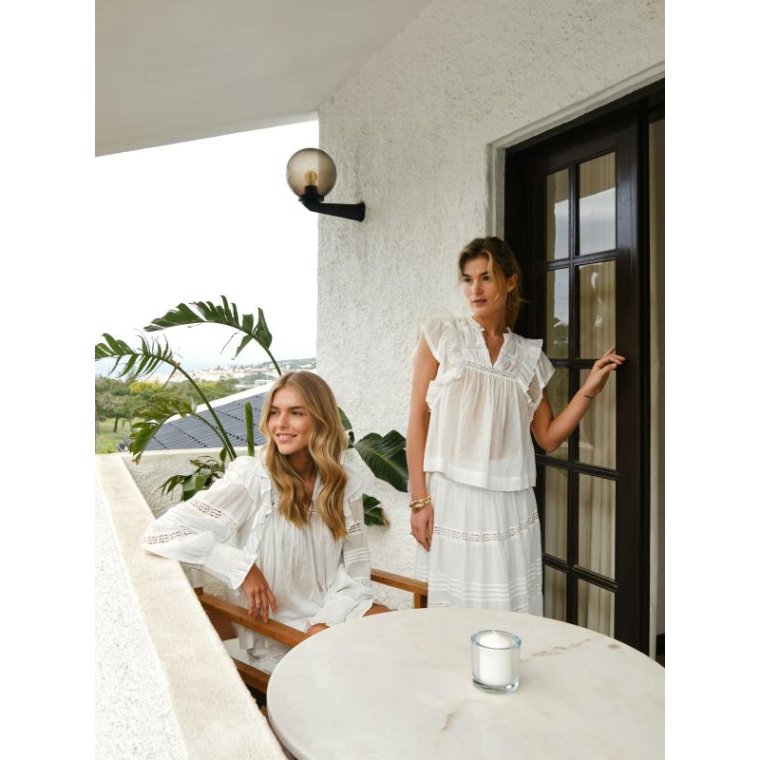 Neo Noir - JAYLA S VOILE TOP - White 40