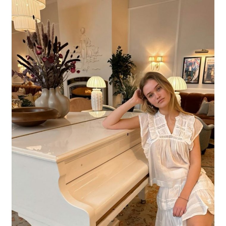 Neo Noir - JAYLA S VOILE TOP - White 40