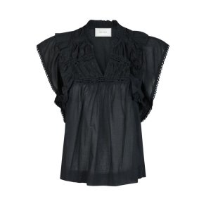 Neo Noir - JAYLA S VOILE TOP - Navy