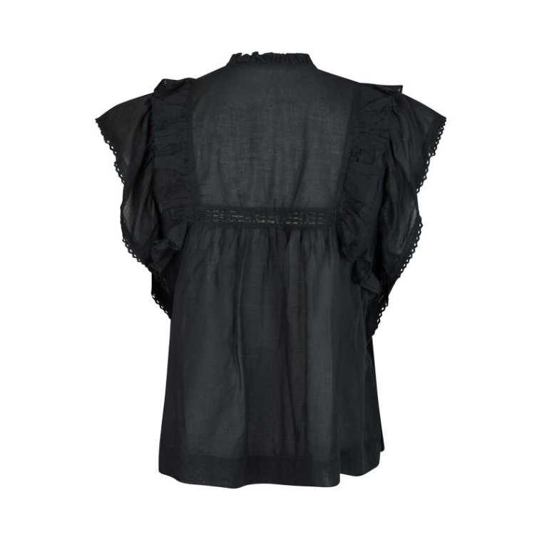 Neo Noir - JAYLA S VOILE TOP - Navy