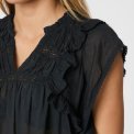 Neo Noir - JAYLA S VOILE TOP - Navy