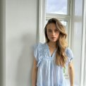 Neo Noir - JAYLA S VOILE TOP - Light Blue