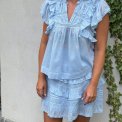 Neo Noir - JAYLA S VOILE TOP - Light Blue