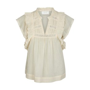 Neo Noir - JAYLA S VOILE TOP - Light Yellow	