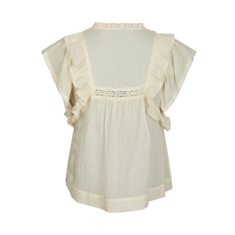 Neo Noir - JAYLA S VOILE TOP - Light Yellow	