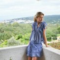 Neo Noir - Jayla S Voile Top - Smoke Blue	