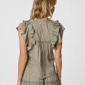 Neo Noir - JAYLA S VOILE TOP - Smoke Green