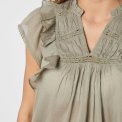 Neo Noir - JAYLA S VOILE TOP - Smoke Green