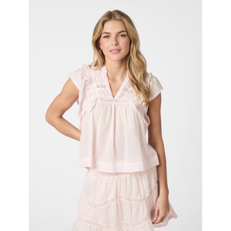 Neo Noir - JAYLA S VOILE TOP - Light pink