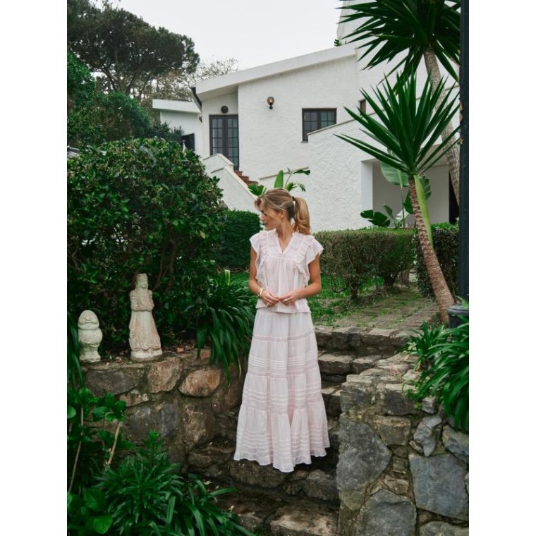 Neo Noir - JAYLA S VOILE TOP - Light pink