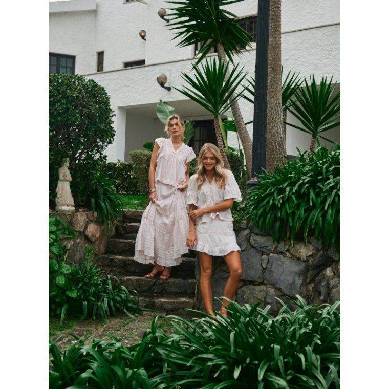 Neo Noir - JAYLA S VOILE TOP - Light pink