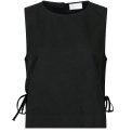 Neo Noir - Svetlana linen Top - Black