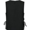 Neo Noir - Svetlana linen Top - Black