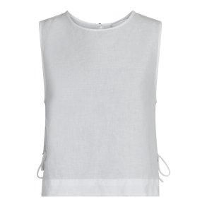 Neo Noir - Svetlana linen Top - White
