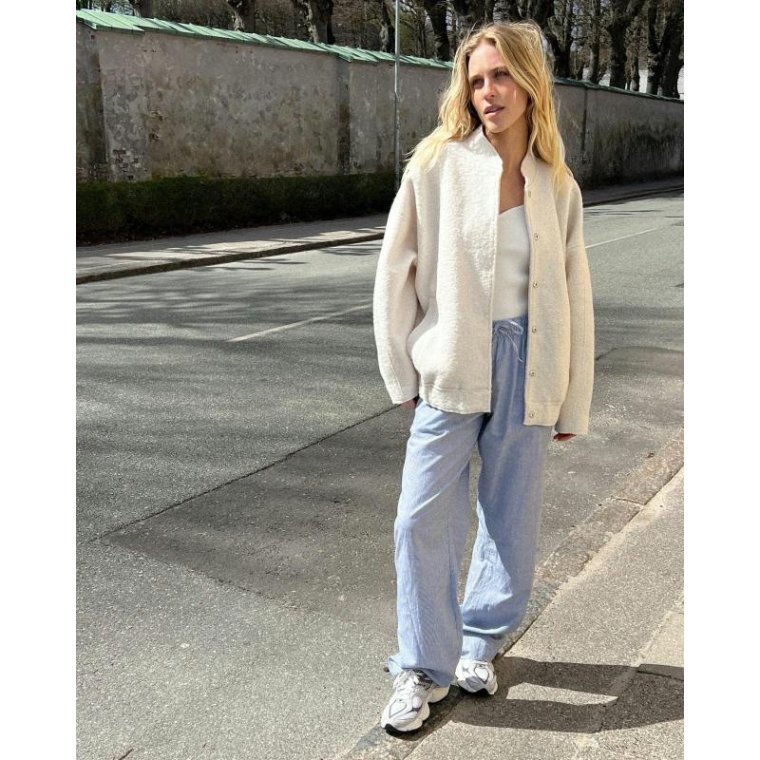 Neo Noir - Sonar Mini Stripe Pants - Blue