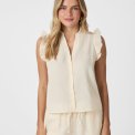 Neo Noir - Siona Linen Top - Light Yellow