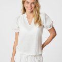 Neo Noir - ODESA LINEN BLOUSE - White