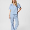 Neo Noir - ODESA LINEN BLOUSE - Light Blue