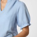 Neo Noir - ODESA LINEN BLOUSE - Light Blue