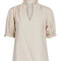 Neo Noir - ODESA LINEN BLOUSE - Sand