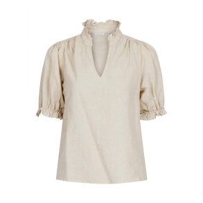Neo Noir - ODESA LINEN BLOUSE - Sand