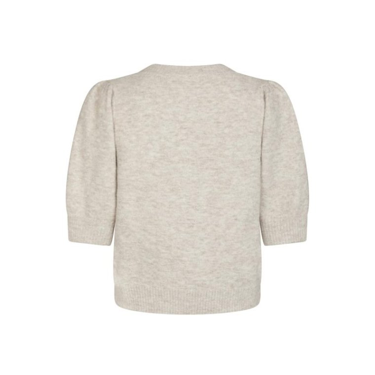 Neo Noir - Trudy Knit Cardigan - Beige Melange	
