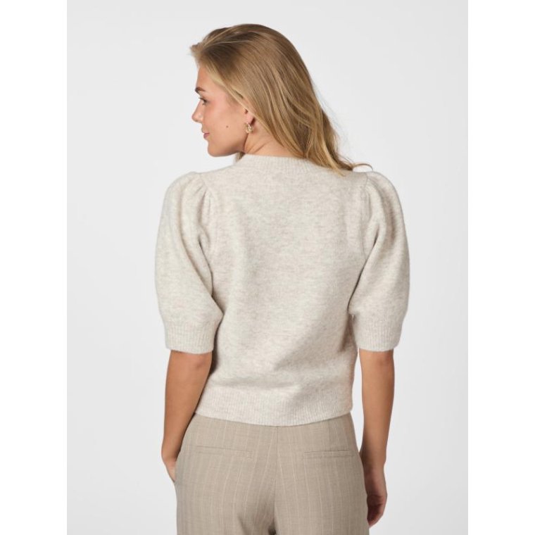 Neo Noir - Trudy Knit Cardigan - Beige Melange	