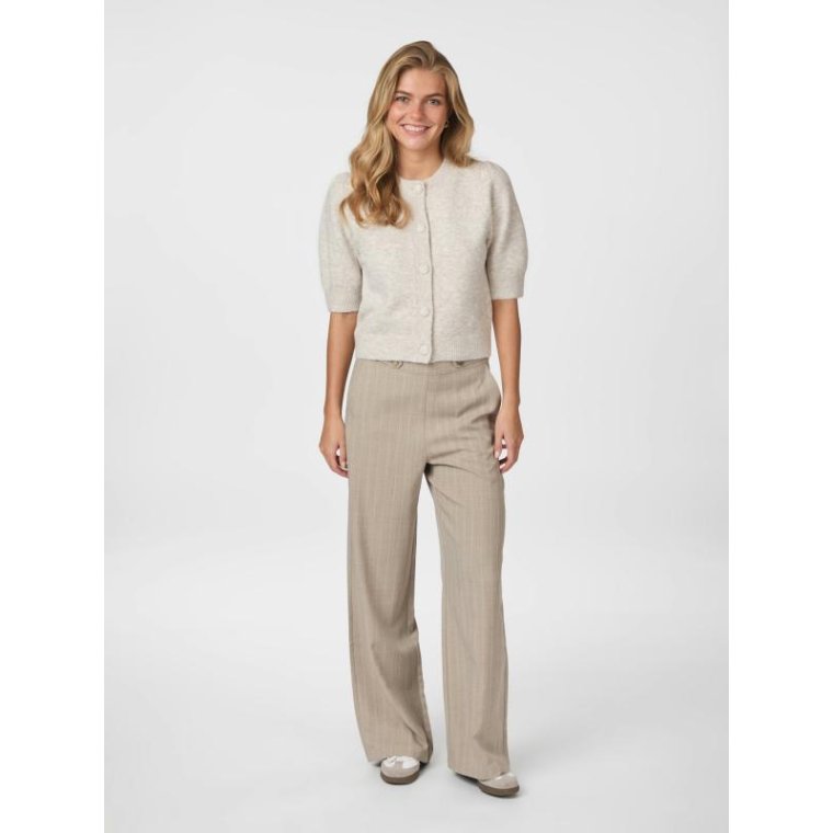 Neo Noir - Trudy Knit Cardigan - Beige Melange	