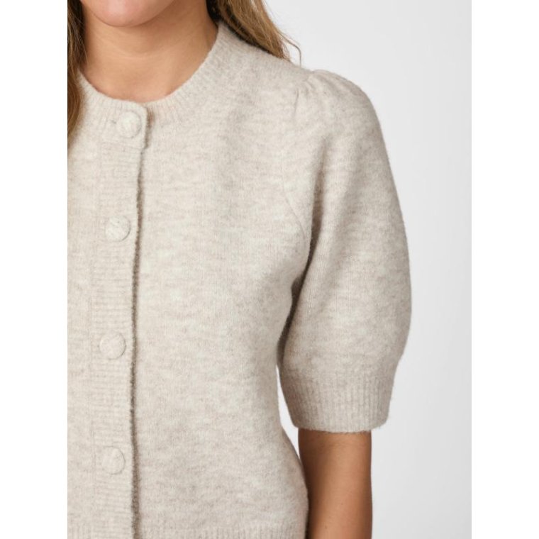 Neo Noir - Trudy Knit Cardigan - Beige Melange	