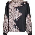 Neo Noir - MASSIMA PAISLEY BORDER BLOUSE - Black