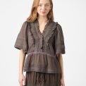 Neo Noir - Evienne S Voile Top - Dark brown