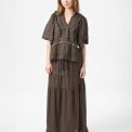 Neo Noir - Evienne S Voile Top - Dark brown