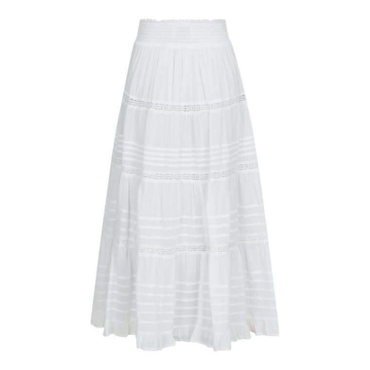 Neo Noir - Felicia S Voile Skirt - White