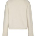 Neo Noir - Limo Fluffy Knit Cardigan - Creme