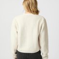 Neo Noir - Limo Fluffy Knit Cardigan - Creme