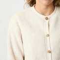 Neo Noir - Limo Fluffy Knit Cardigan - Creme