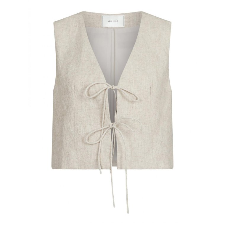 NEO NOIR - VARSA RAMIE WAISTCOAT - Natural